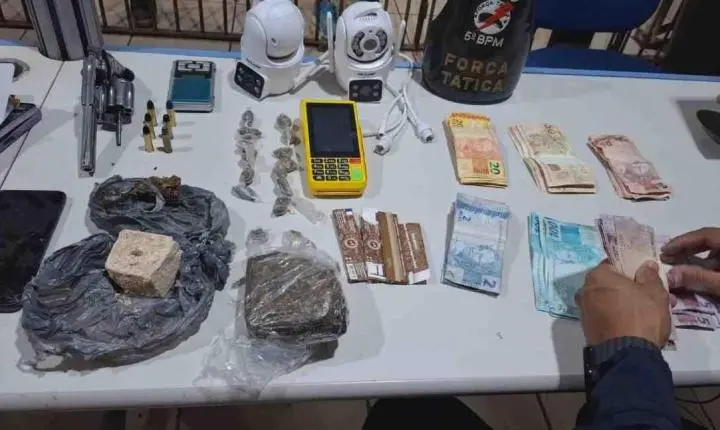 Força Tática prende dois suspeitos com drogas e arma furtada no Aponiã